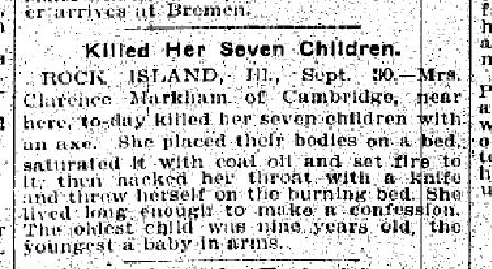 Death's Curve Illinois as documented by Newspaper