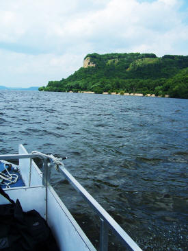 Haunted Maiden Rock off of Lake Pepin