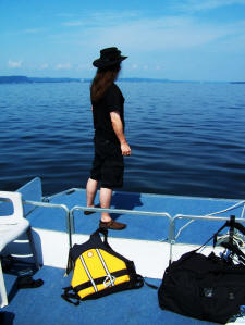 Kevin Lee Nelson watches for Pepie on Lake Pepin